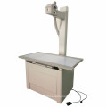 Radiology veterinary table with four-way floating top for animal examination